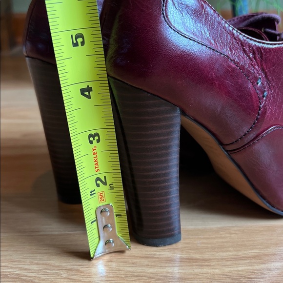 Isolá / Isola - Oxford Bootie 4 inch Heel Oxblood Chianti Leather - Size 8 - Picture 12 of 16